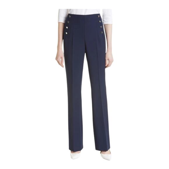 BOSS Hugo Boss Pants Tocalita button detail wide leg trousers size 2